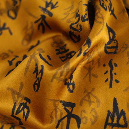 Chinese Calligraphy Classical Long Silk Scarf Mulberry Silk