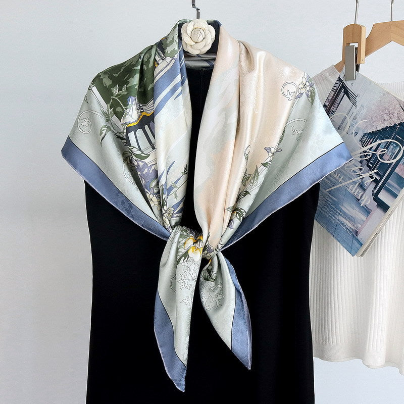 Classical Gardens of Suzhou | 100% Mulberry Silk Double-Sided Scarf