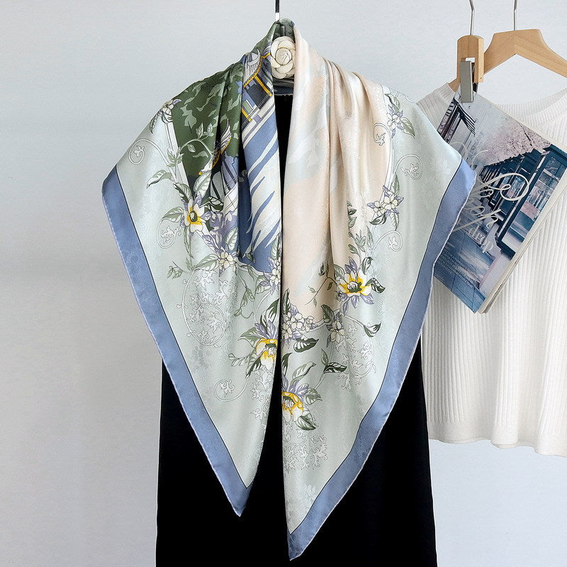 Classical Gardens of Suzhou | 100% Mulberry Silk Double-Sided Scarf